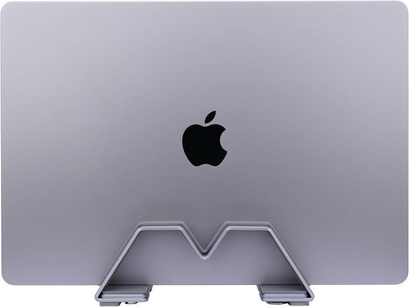 Psitek Adjustable Vertical Laptop Stand - Aluminum, Universal Fit for All Laptops (10-30mm Thickness) - Fashion Design, Adjustable Width, Anti-Slip & Scratch-Resistant, Patented Design - Image 4